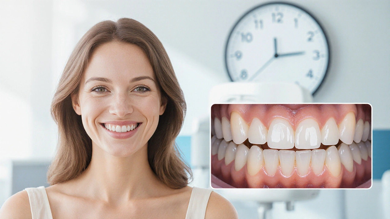 Patient smiling with a natural-looking zirconia dental bridge, symbolizing restored confidence.