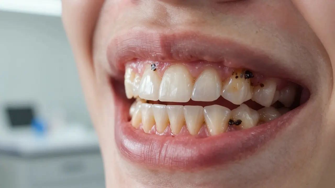 Černý zubní kámen: jak ho odhalit a jak ho léčit