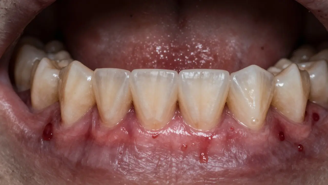 Jak vypadá paradontoza? Příznaky, průběh a co dělat, když to máte