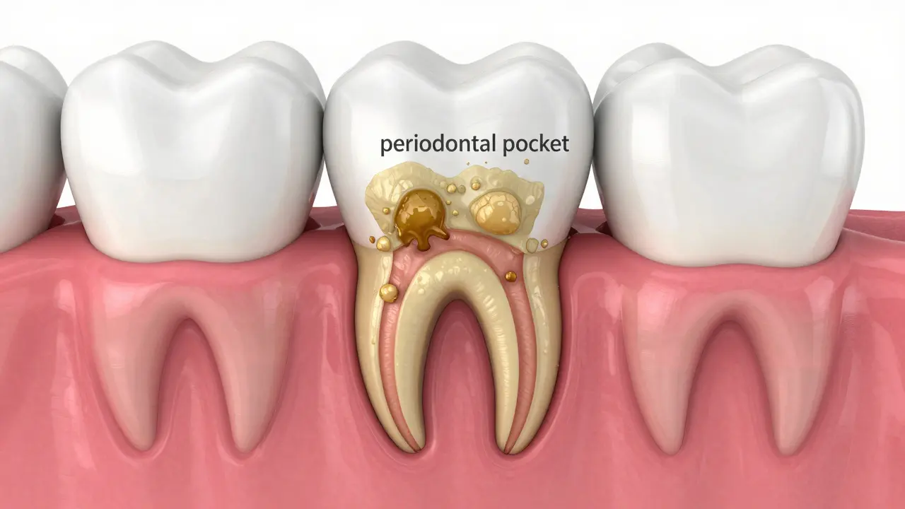 Zubní kámen pod dásní: Jak ho odstranit a jak předejít zánětu parodonty
