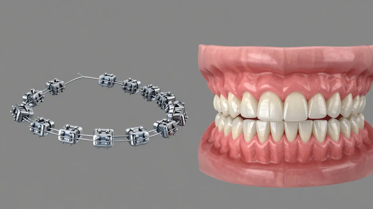 Srovnání kovových a keramických zubních náplastí