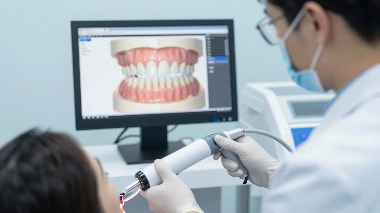 Digitální skener v moderní stomatologické ordinaci při tvorbě onlaye