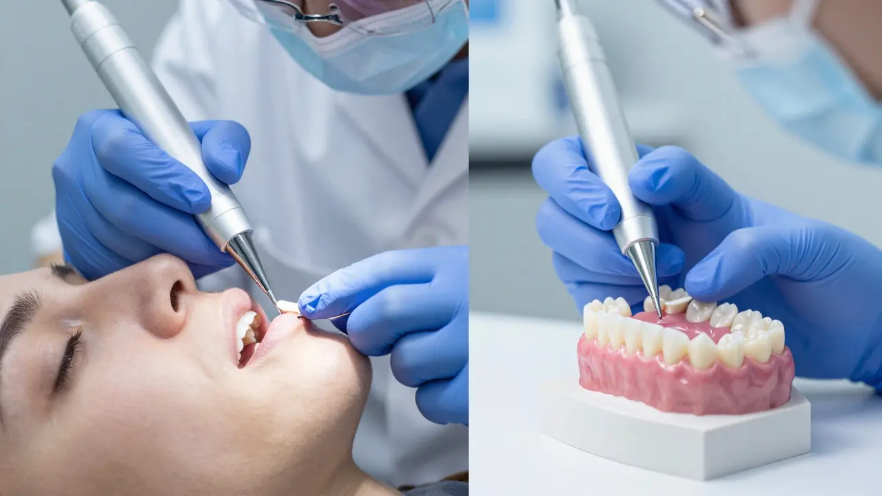 Digitální skenování zubů a výroba porcelánových fazet v laboratoři