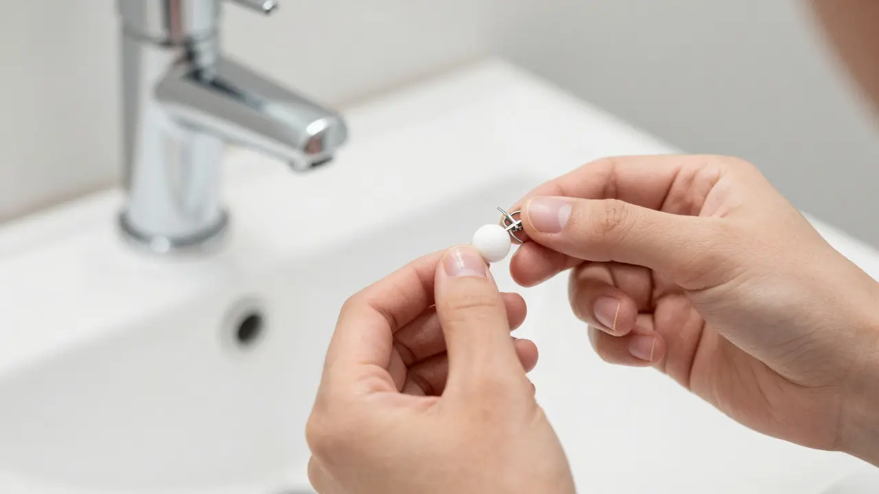 Nanesení ortodontického vosku na podrážděné držadlo