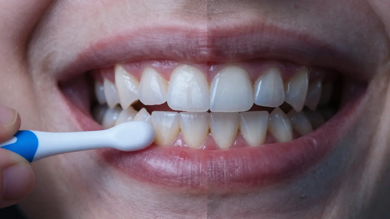 Srovnání zdravých dásní a zanedbané hygieny u fazet