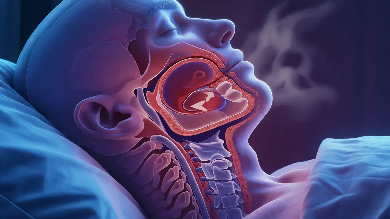 Anatomická vizualizace dýchacích cest při spánku