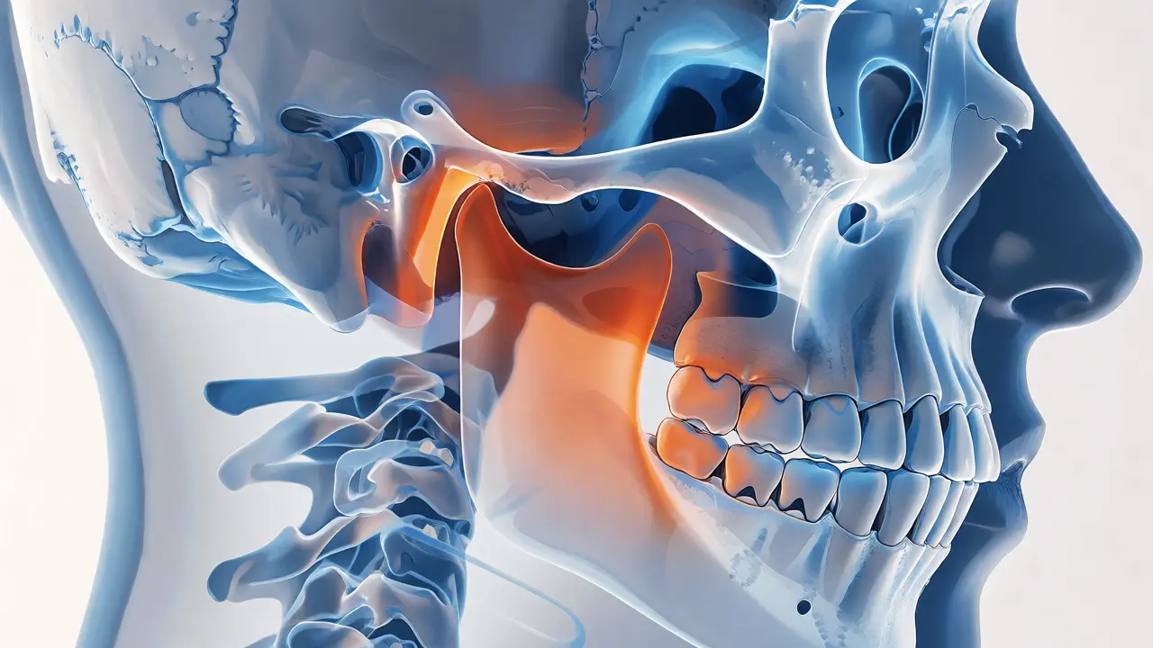 Anatomický náhled na čelistní kloub a nerovnoměrné opotřebení zubů